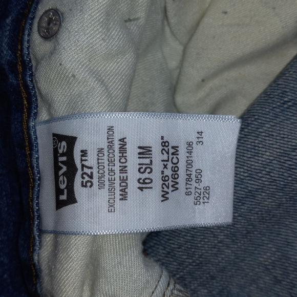 Levis 527 slim boot cut low rise 26x28 run small - Picture 3 of 5